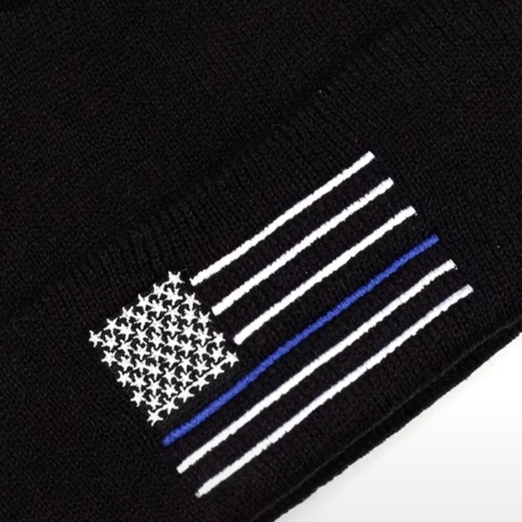 Thin Blue Line Beanie - Picture 3 of 4